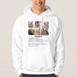 Personalisierter Daddy Definition 6 FotoCollage Hoodie