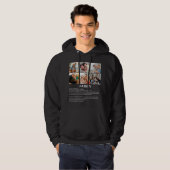 Personalisierter Daddy Definition 6 FotoCollage Hoodie (Vorne ganz)
