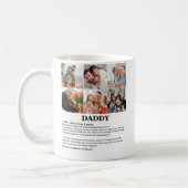 Personalisierter Daddy Definition 6 FotoCollage Kaffeetasse (Links)
