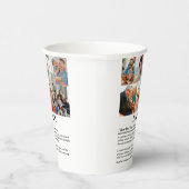 Personalisierter Daddy Definition 6 FotoCollage Pappbecher (Rechts)