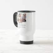 Personalisierter Daddy Definition 6 FotoCollage Reisebecher (Vorderseite Links)