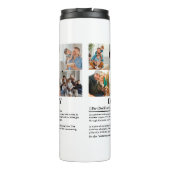 Personalisierter Daddy Definition 6 FotoCollage Thermosbecher (Rückseite)