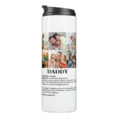 Personalisierter Daddy Definition 6 FotoCollage Thermosbecher (Nach rechts gedreht)