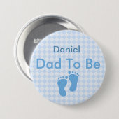 Personalisierter Daddy to Be Button (Vorne & Hinten)