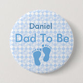 Personalisierter Daddy to Be Button (Vorderseite)