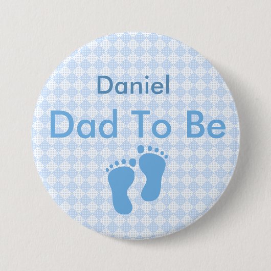 Personalisierter Daddy to Be Button (Vorderseite)