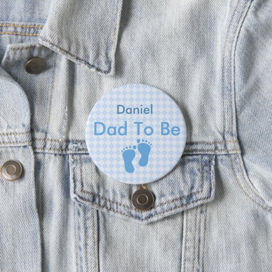 Personalisierter Daddy to Be Button (Beispiel)