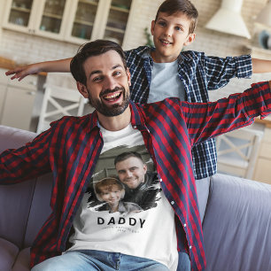 Personalisierter Daddy Vatertag T-Shirt
