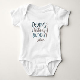 Personalisierter Daddy's Fishing Buddy Fishing Pol Baby Strampler