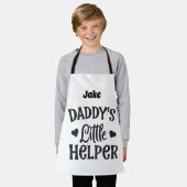 Personalisierter Daddys kleiner Helfer Schürze (Getragen)