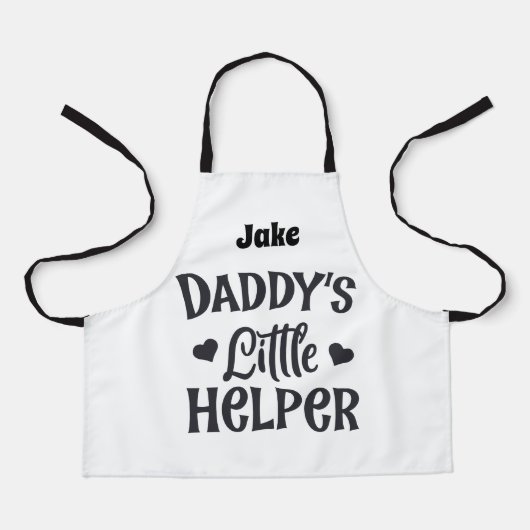 Personalisierter Daddys kleiner Helfer Schürze (Vorderseite)