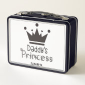 Personalisierter Daddy's Princess Lunch Box (Rückseite)