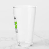 Personalisierter Daddysaurus Glas (Links)