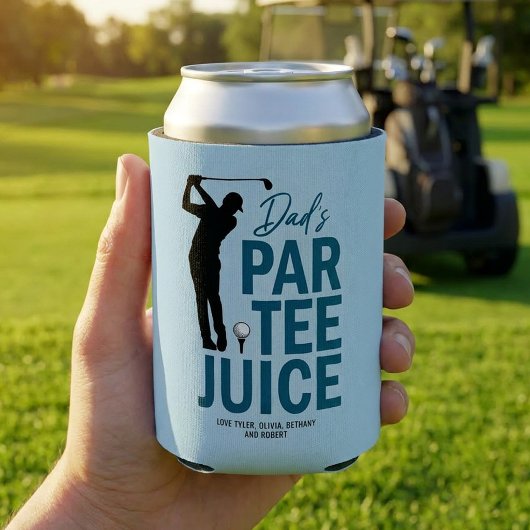 Personalisierter Dad's Par-Tee Saft Dosenkühler