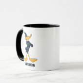 Personalisierter DAFFY DUCK™-Becher mit überkreuzt Tasse (Vorderseite Links)