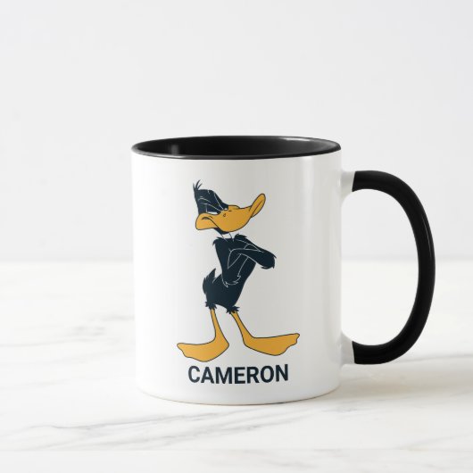 Personalisierter DAFFY DUCK™ mit überquerter Tasse (Rechts)