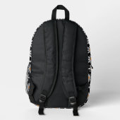 Personalisierter Daisy Boho Bedruckter Rucksack (Rückseite)