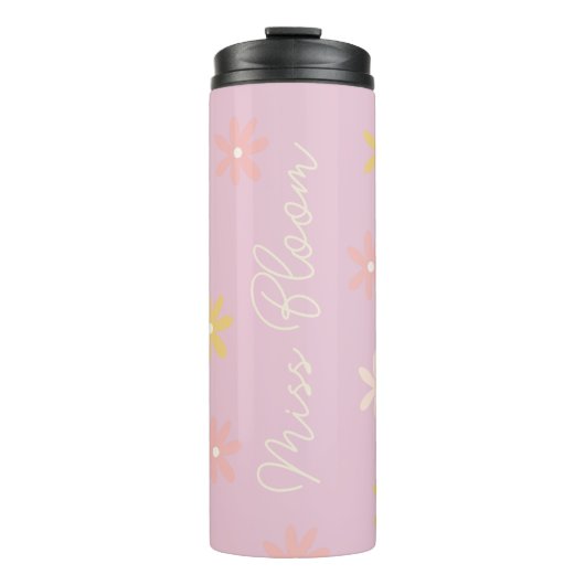 Personalisierter Daisy Thermal Tumbler Thermosbecher (Vorderseite)