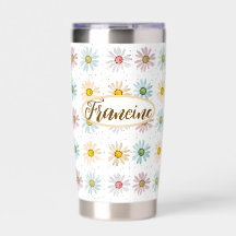 Personalisierter Daisy Water Bottle Tumbler