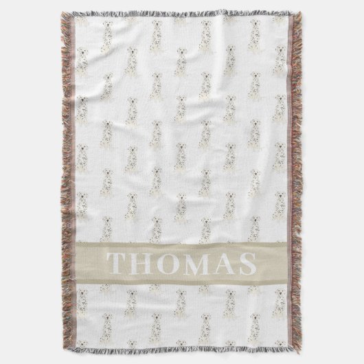 Personalisierter Dalmatiner Decke (Vorderseite Vertikal)