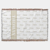 Personalisierter Dalmatiner Decke (Vorderseite)