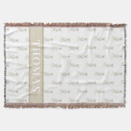 Personalisierter Dalmatiner Decke (Vorderseite)