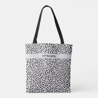 Personalisierter Dalmatiner Dots Tote Bag Tasche