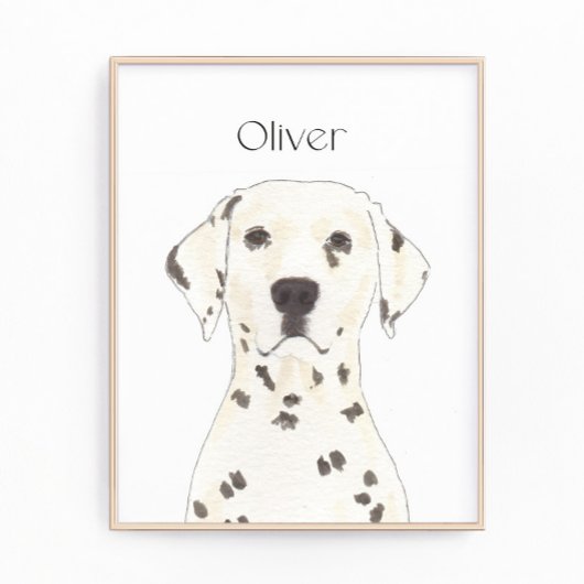 Personalisierter Dalmatiner Fotodruck