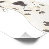 Personalisierter Dalmatiner Fotodruck (Ecke)