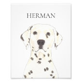 Personalisierter Dalmatiner Fotodruck (Vorne)