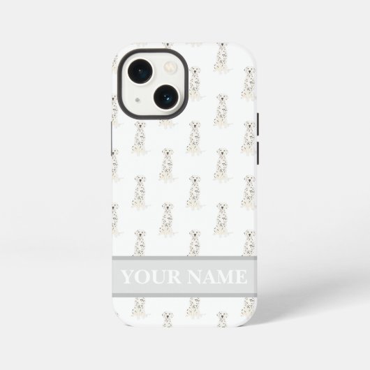Personalisierter Dalmatiner iPhone Hülle (Rückseite)