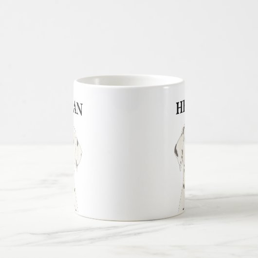 Personalisierter Dalmatiner Kaffeetasse (Mittel)