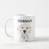 Personalisierter Dalmatiner Kaffeetasse (Links)