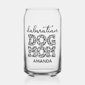 Personalisierter Dalmatiner Mama Dosenglas (Vorderseite)