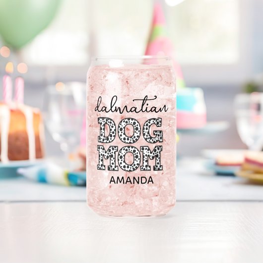 Personalisierter Dalmatiner Mama Dosenglas (Insitu (Geburtstag))