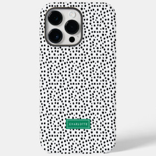 Personalisierter Dalmatiner-Punkte-Druck im Preppe iPhone 14 Pro Max Hülle