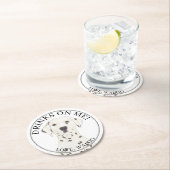 Personalisierter Dalmatiner Runder Pappuntersetzer (Vor Ort)