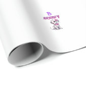 Personalisierter Dalmatiner Welpenmonogramm - Geschenkpapier (Rolleneckpunkt)