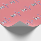 Personalisierter Dalmatiner Welpenmonogramm - Geschenkpapier (Ecke)