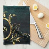 Personalisierter Damaskus Geschirrtuch (Viertel Falte)