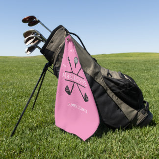 Personalisierter Damen-Club-Name Golfhandtuch