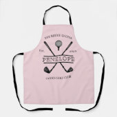 Personalisierter Damen-Golfschlägername Schürze (Vorderseite)