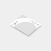 Personalisierter Damenlauf Post-it Klebezettel (angewinkelt)