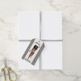 Personalisierter Dancer-Geschenk-Tag Silver A Geschenkanhänger