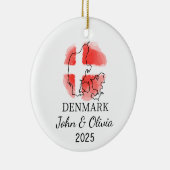 Personalisierter dänischer Zierbecher, dänische Fl Keramik Ornament (Rechts)