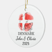 Personalisierter dänischer Zierbecher, dänische Fl Keramik Ornament (Links)