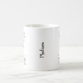 Personalisierter Dank an die Juristentochter Kaffeetasse (Mittel)