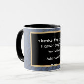 Personalisierter Dank des Lehrers Tasse (Vorderseite Links)