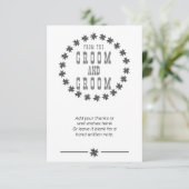 Personalisierter Dank des Raumes und des Raumes Dankeskarte (Stehend Vorderseite)