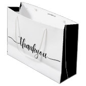Personalisierter Dank für das Logo-Geschäft Große Geschenktüte (Vorderseite Schrägansicht)